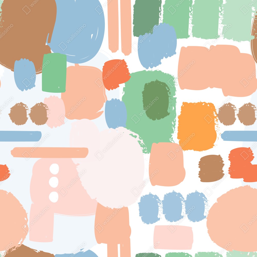 Obraz na płótnie pastelowy wzór pociągnięć pędzla – Wallissimo® Obraz na płótnie pastelowy wzór pociągnięć pędzla – Wallissimo®