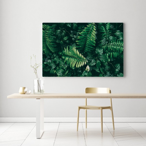 Obraz na płótnie bujne tropikalne liście – Wallissimo® Obraz na płótnie bujne tropikalne liście – Wallissimo®