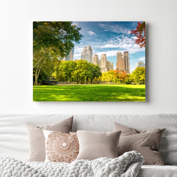 Obraz na płótnie Central Park jesienna panorama – Wallissimo® Obraz na płótnie Central Park jesienna panorama – Wallissimo®