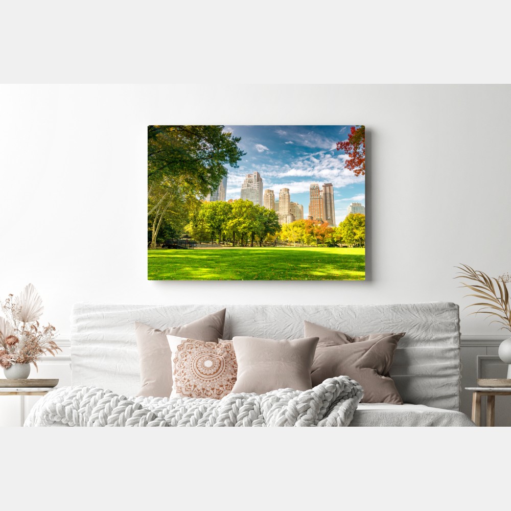 Obraz na płótnie Central Park jesienna panorama – Wallissimo® Obraz na płótnie Central Park jesienna panorama – Wallissimo®