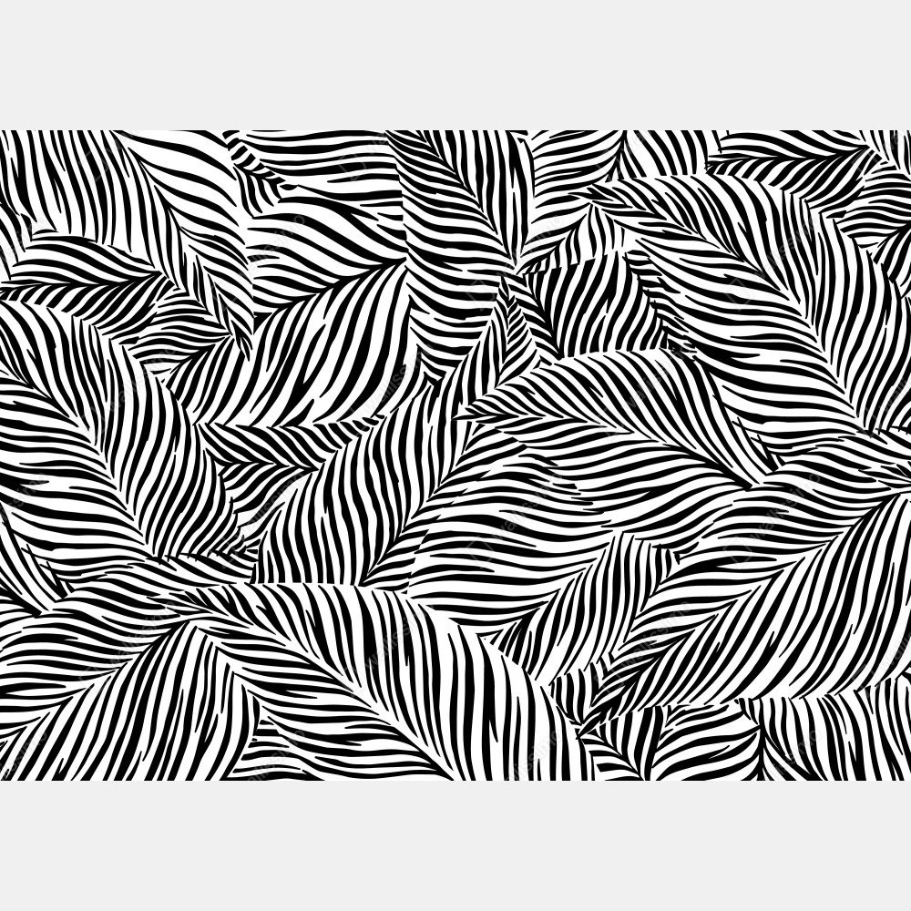 Obraz na płótnie monochromatyczny wzór tropikalnych liści – Wallissimo® Obraz na płótnie monochromatyczny wzór tropikalnych liści – Wallissimo®