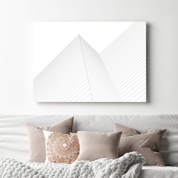 Obraz na płótnie geometryczne linie architektoniczne – Wallissimo® Obraz na płótnie geometryczne linie architektoniczne – Wallissimo®