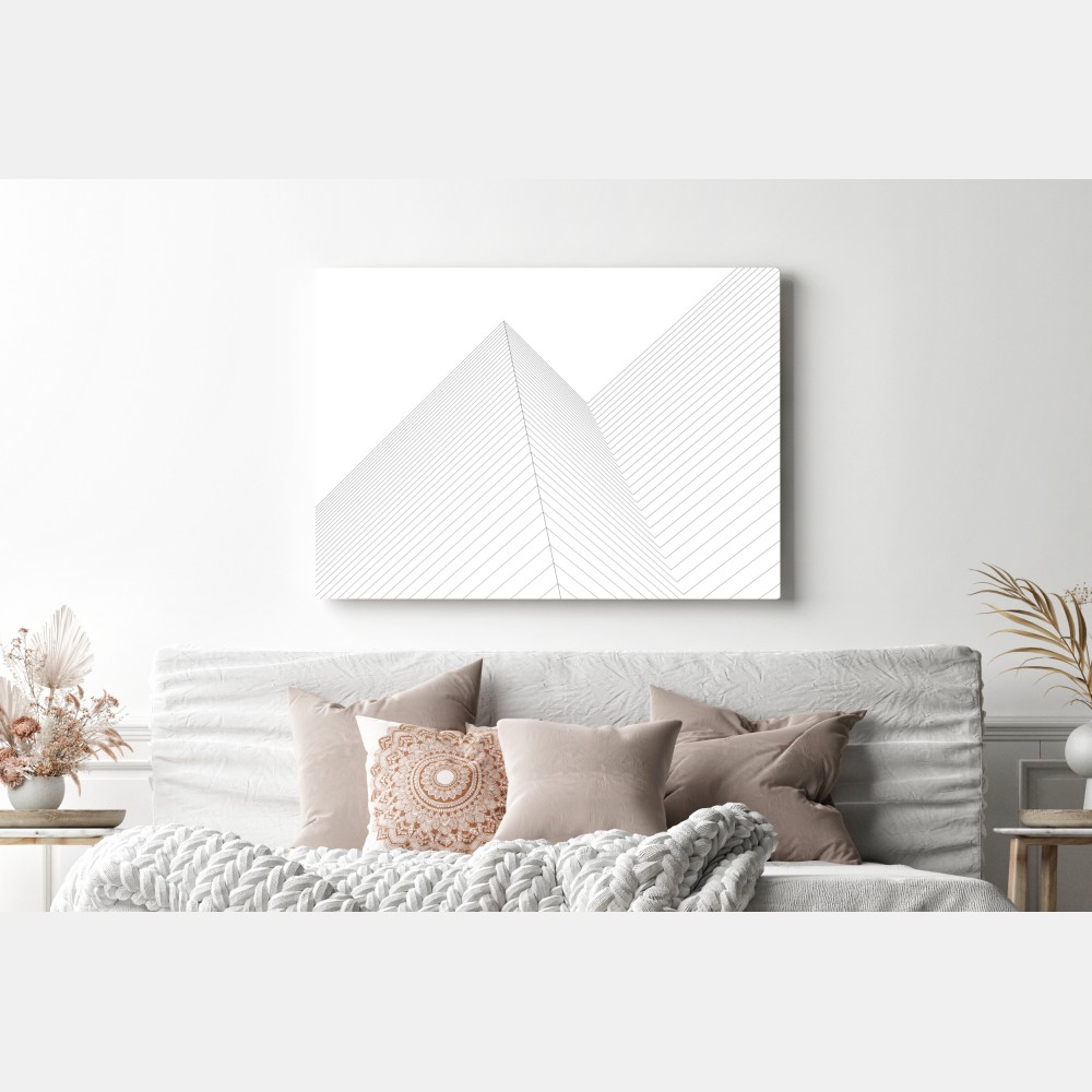 Obraz na płótnie geometryczne linie architektoniczne – Wallissimo® Obraz na płótnie geometryczne linie architektoniczne – Wallissimo®
