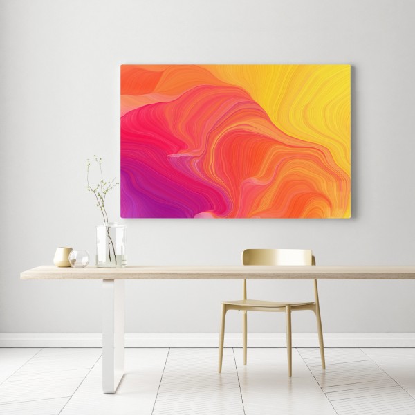 Obraz na płótnie żywe falujące kolory – Wallissimo® Obraz na płótnie żywe falujące kolory – Wallissimo®