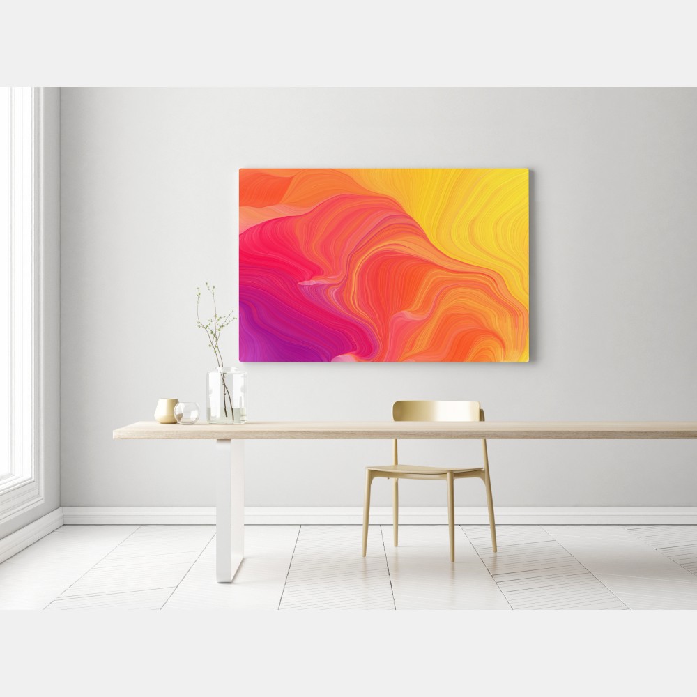 Obraz na płótnie żywe falujące kolory – Wallissimo® Obraz na płótnie żywe falujące kolory – Wallissimo®