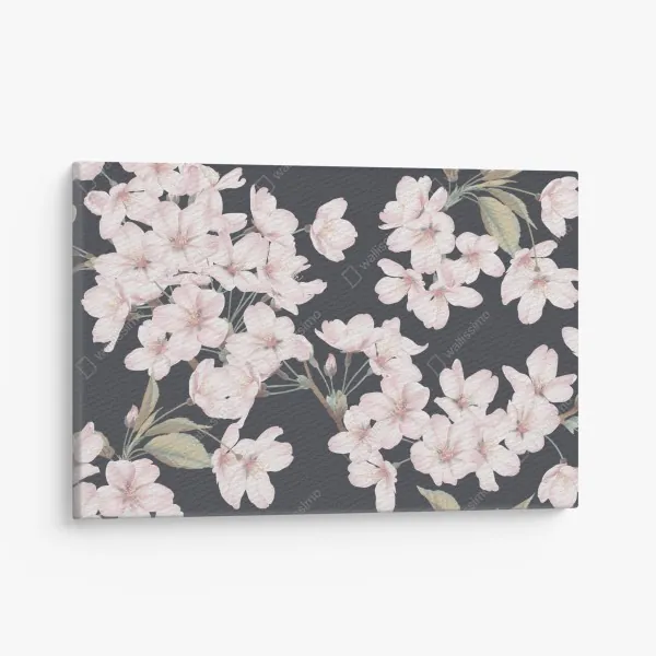 Obraz na płótnie delikatny wzór kwiatów wiśni