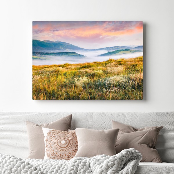 Obraz na płótnie mglisty poranek w Borżawie – Wallissimo® Obraz na płótnie mglisty poranek w Borżawie – Wallissimo®