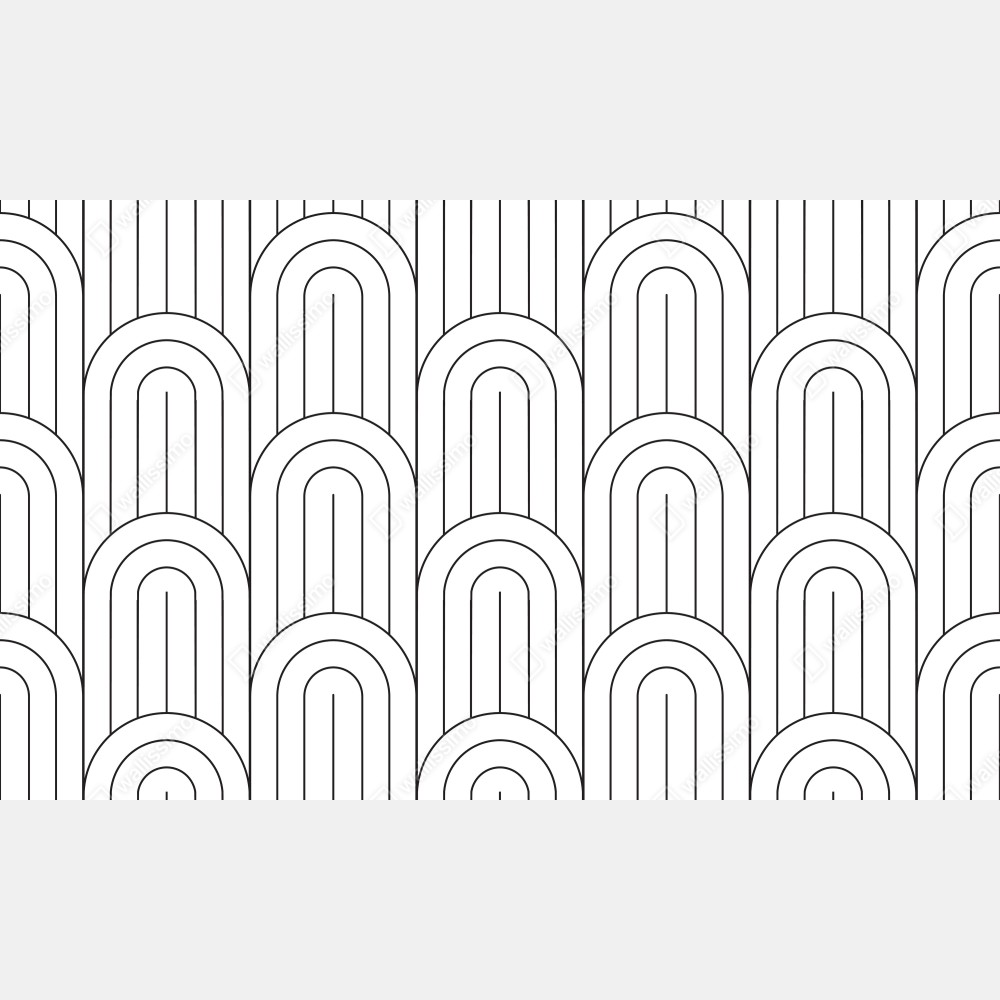 Obraz na płótnie monochromatyczny wzór łuków – Wallissimo® Obraz na płótnie monochromatyczny wzór łuków – Wallissimo®