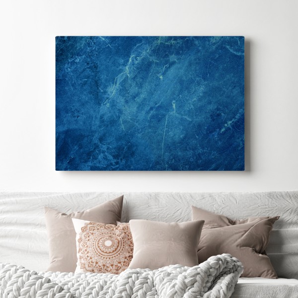 Obraz na płótnie głęboka niebieska tekstura marmuru – Wallissimo® Obraz na płótnie głęboka niebieska tekstura marmuru – Wallissimo®