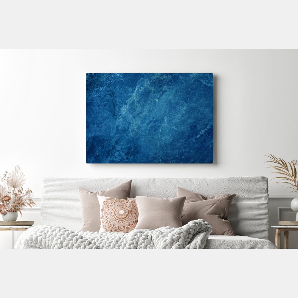 Obraz na płótnie głęboka niebieska tekstura marmuru – Wallissimo® Obraz na płótnie głęboka niebieska tekstura marmuru – Wallissimo®