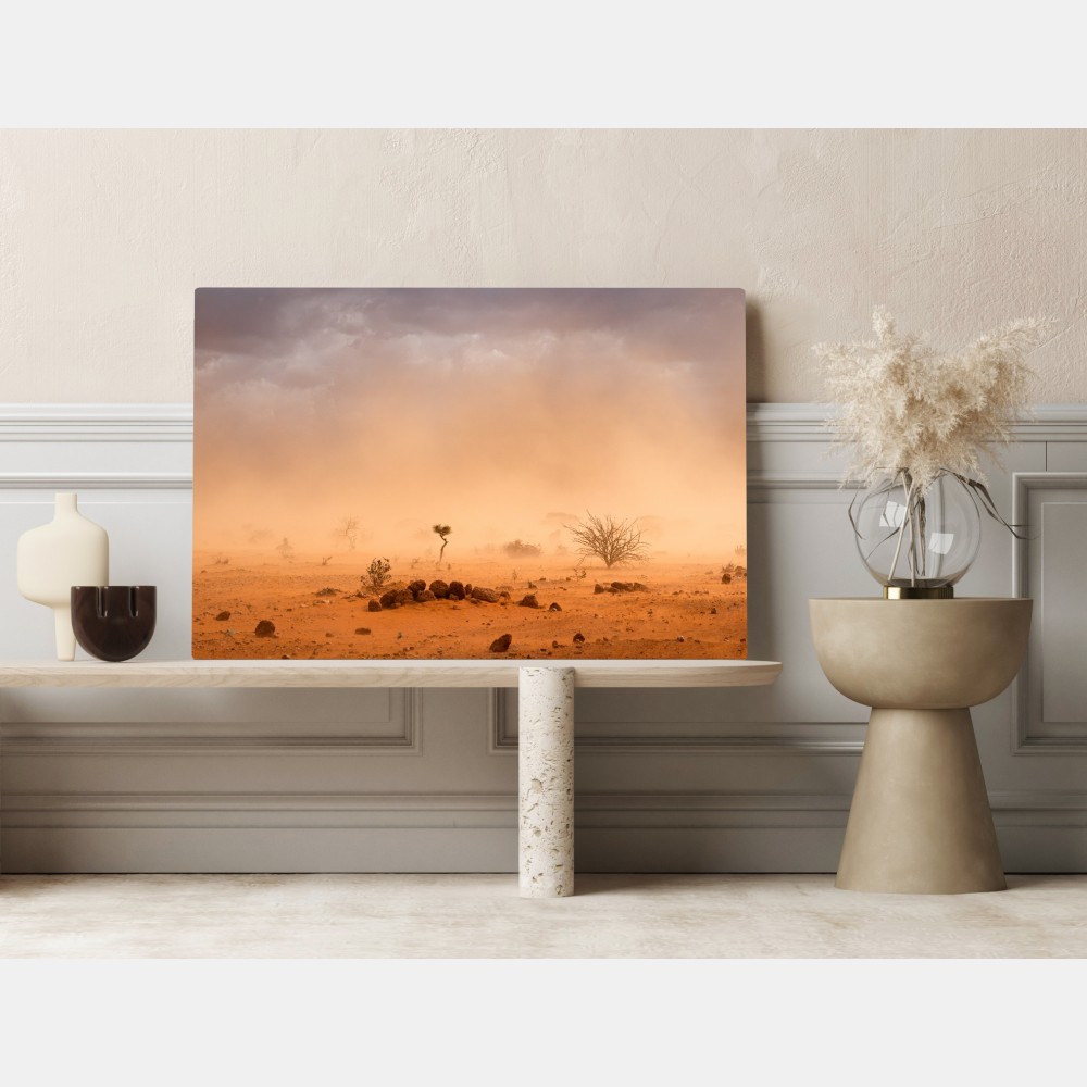 Obraz na płótnie burza piaskowa nad Dollo Ado, Etiopia – Wallissimo® Obraz na płótnie burza piaskowa nad Dollo Ado, Etiopia – Wallissimo®