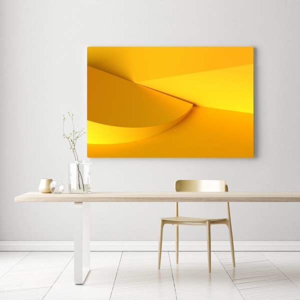 Obraz na płótnie żółta geometryczna abstrakcja 3d – Wallissimo® Obraz na płótnie żółta geometryczna abstrakcja 3d – Wallissimo®