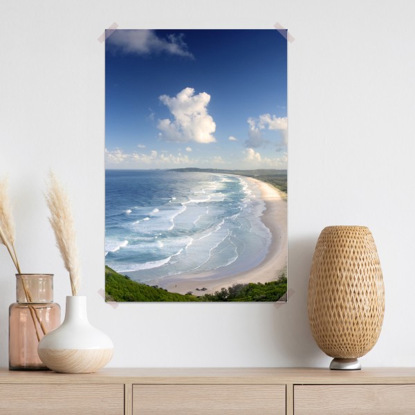 Plakat panorama wybrzeża Byron Bay – Wallissimo® Plakat panorama wybrzeża Byron Bay – Wallissimo®
