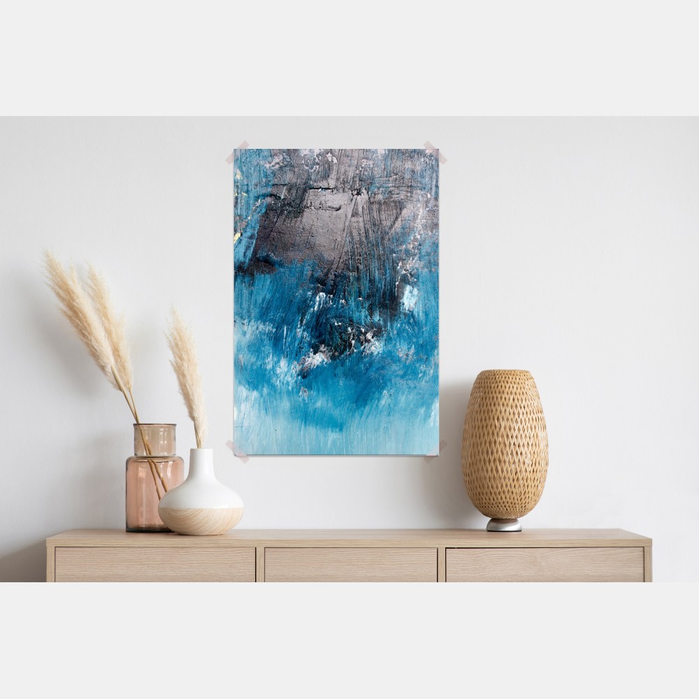 Plakat głęboka niebieska tekstura abstrakcyjna – Wallissimo® Plakat głęboka niebieska tekstura abstrakcyjna – Wallissimo®