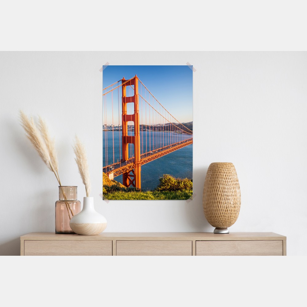 Plakat panoramiczny widok na most Golden Gate – Wallissimo® Plakat panoramiczny widok na most Golden Gate – Wallissimo®