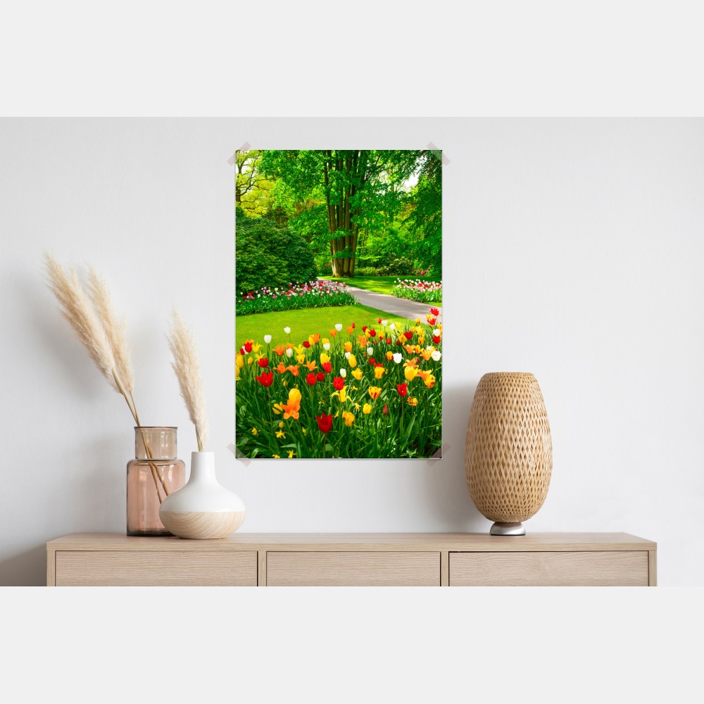 Plakat żywy ogród tulipanów w Keukenhof – Wallissimo® Plakat żywy ogród tulipanów w Keukenhof – Wallissimo®