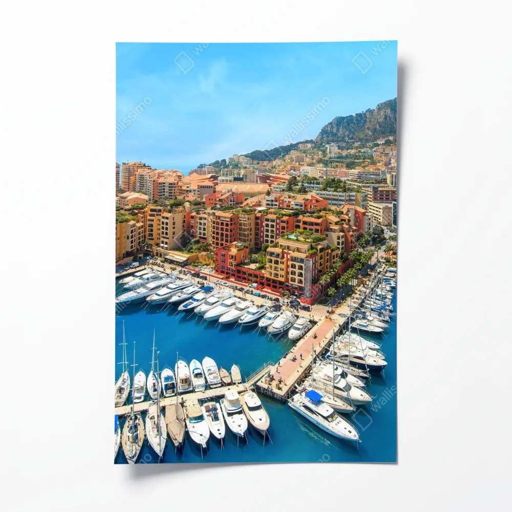 Plakat słoneczna marina i nadmorski krajobraz – Wallissimo® Plakat słoneczna marina i nadmorski krajobraz – Wallissimo®