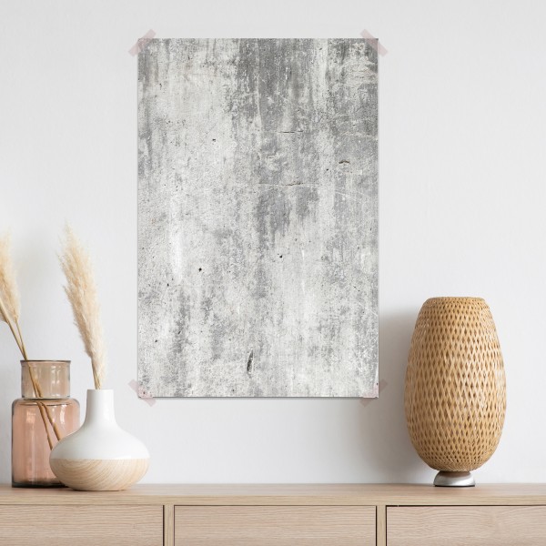 Plakat surowa tekstura betonowej ściany – Wallissimo® Plakat surowa tekstura betonowej ściany – Wallissimo®