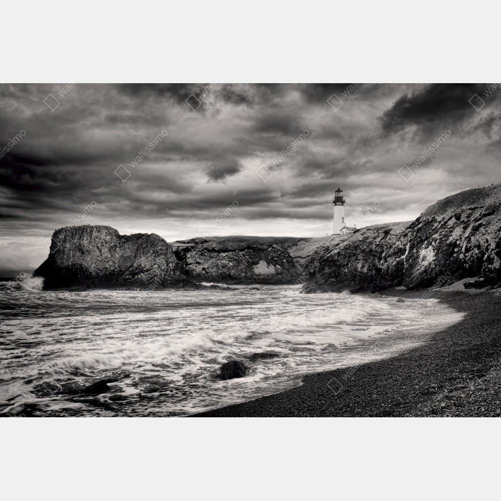 Plakat latarnia morska Yaquina Bay na burzliwym wybrzeżu – Wallissimo® Plakat latarnia morska Yaquina Bay na burzliwym wybrzeżu – Wallissimo®