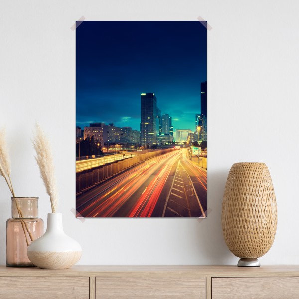 Plakat La Défense panorama miasta o zmierzchu – Wallissimo® Plakat La Défense panorama miasta o zmierzchu – Wallissimo®