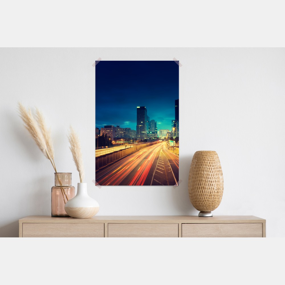 Plakat La Défense panorama miasta o zmierzchu – Wallissimo® Plakat La Défense panorama miasta o zmierzchu – Wallissimo®