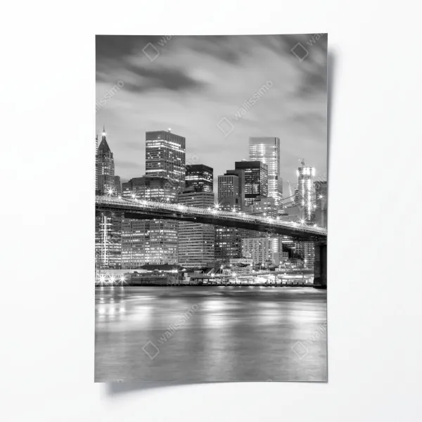 Plakat złote światło lesie sosnowym porośniętym mchem – Wallissimo®