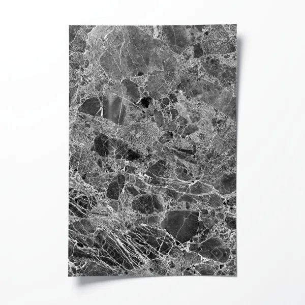 Plakat monochromatyczna tekstura marmuru