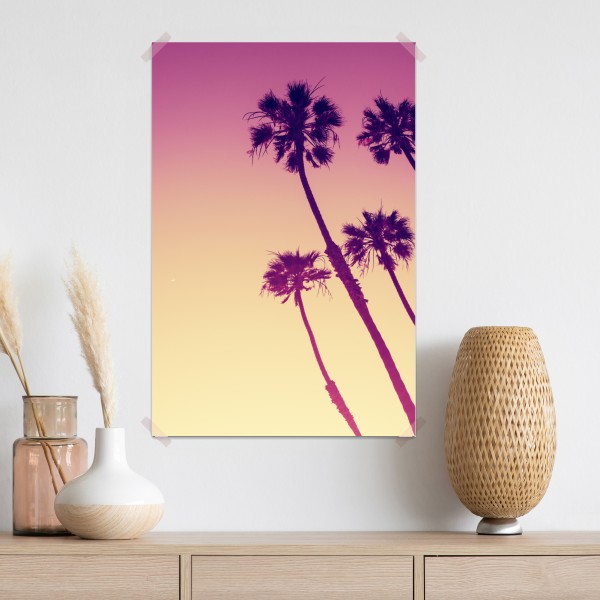 Plakat palmy z Kalifornii na Sunset Cliffs – Wallissimo® Plakat palmy z Kalifornii na Sunset Cliffs – Wallissimo®