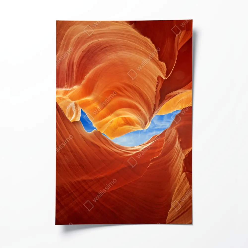 Plakat Antelope Canyon wirujące piaskowcowe formy – Wallissimo® Plakat Antelope Canyon wirujące piaskowcowe formy – Wallissimo®