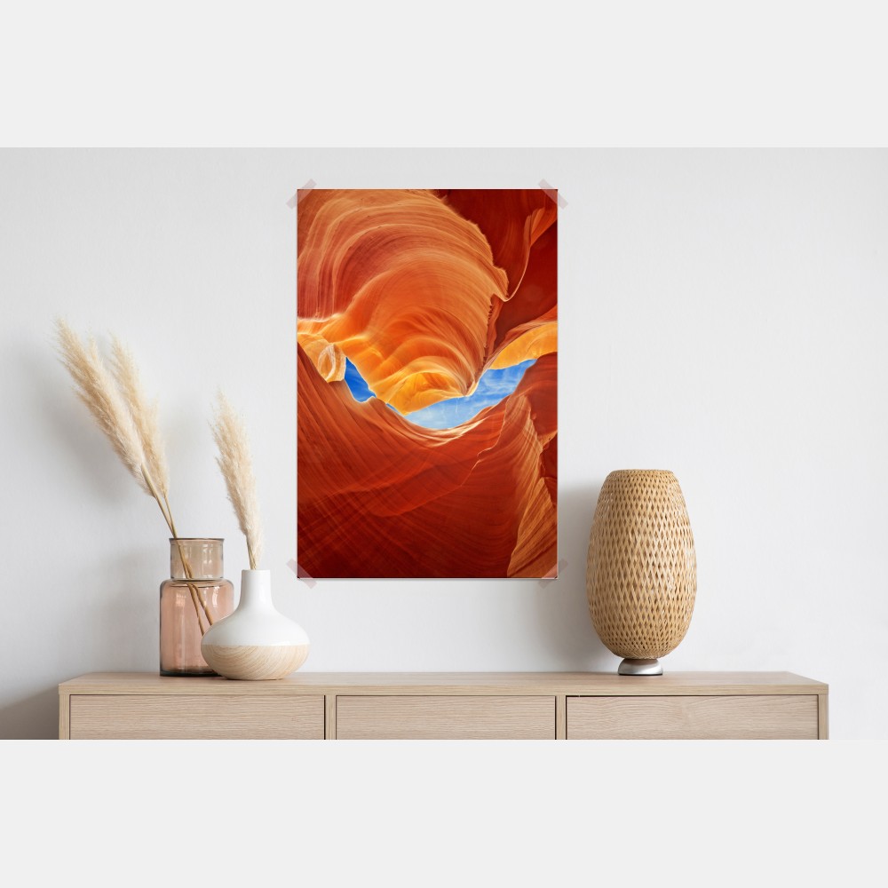 Plakat Antelope Canyon wirujące piaskowcowe formy – Wallissimo® Plakat Antelope Canyon wirujące piaskowcowe formy – Wallissimo®
