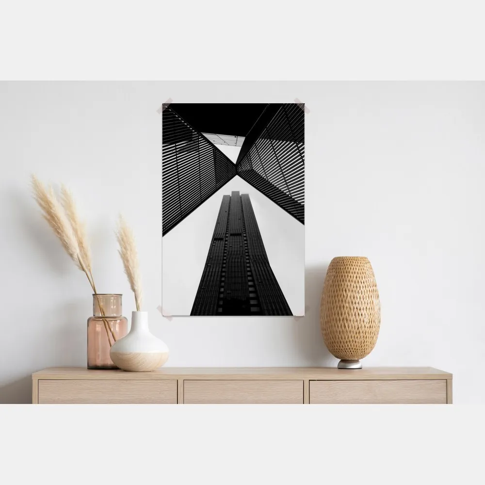 Plakat Melbourne architektura czarno-biała – Wallissimo® Plakat Melbourne architektura czarno-biała – Wallissimo®