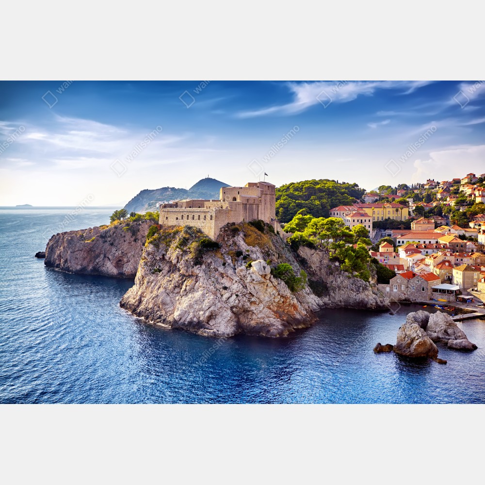 Plakat Dubrownik widok na nadmorską fortecę – Wallissimo® Plakat Dubrownik widok na nadmorską fortecę – Wallissimo®