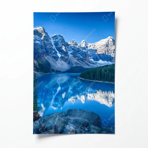 Plakat zmysłowy czarno-biały portret z różą – Wallissimo®