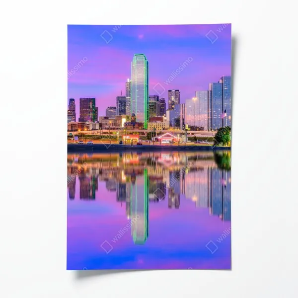 Plakat mglisty las czarno-biały – Wallissimo®