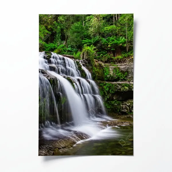 Plakat delikatna beżowa ilustracja kwiatowa – Wallissimo®