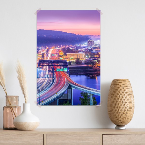 Plakat Panorama Charleston o świcie – Wallissimo® Plakat Panorama Charleston o świcie – Wallissimo®