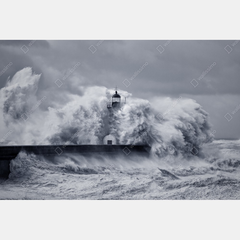 Plakat latarnia morska pochłonięta przez fale – Wallissimo® Plakat latarnia morska pochłonięta przez fale – Wallissimo®