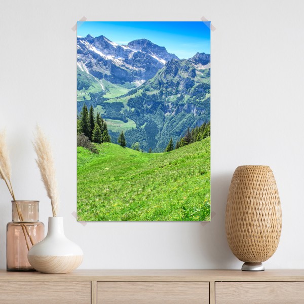 Plakat alpejska panorama Engelberg, Szwajcaria – Wallissimo® Plakat alpejska panorama Engelberg, Szwajcaria – Wallissimo®