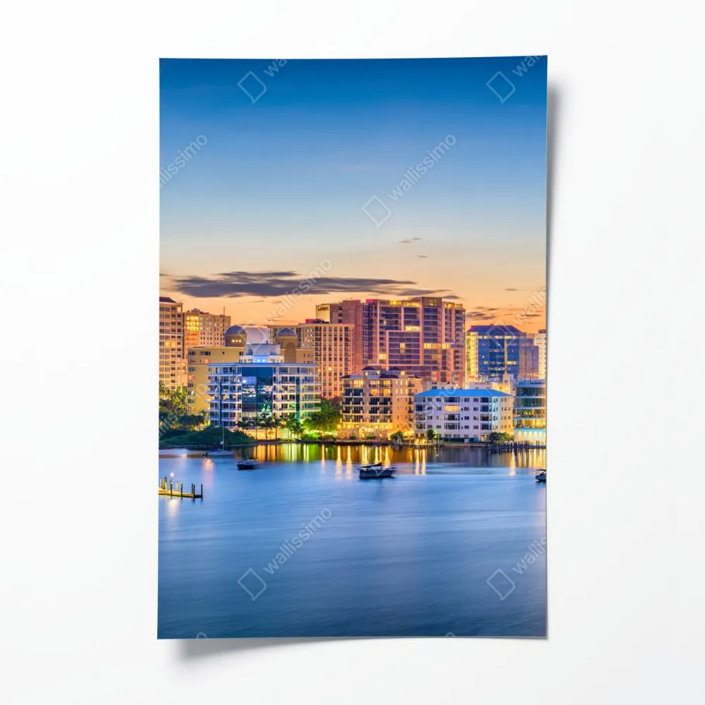 Plakat Sarasota o świcie nad zatoką – Wallissimo® Plakat Sarasota o świcie nad zatoką – Wallissimo®