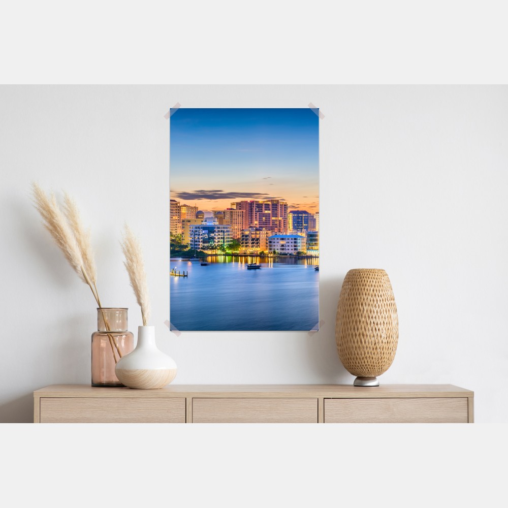 Plakat Sarasota o świcie nad zatoką – Wallissimo® Plakat Sarasota o świcie nad zatoką – Wallissimo®