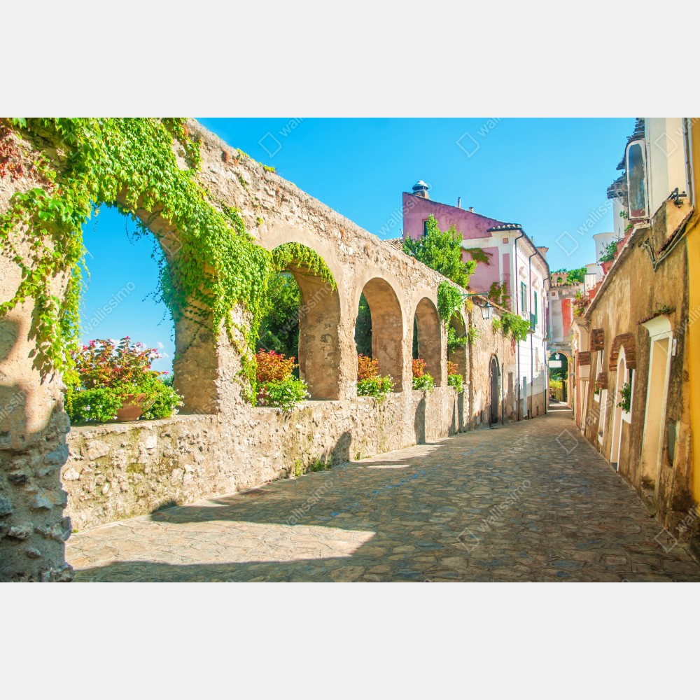 Plakat słoneczne łuki w Ravello – Wallissimo® Plakat słoneczne łuki w Ravello – Wallissimo®