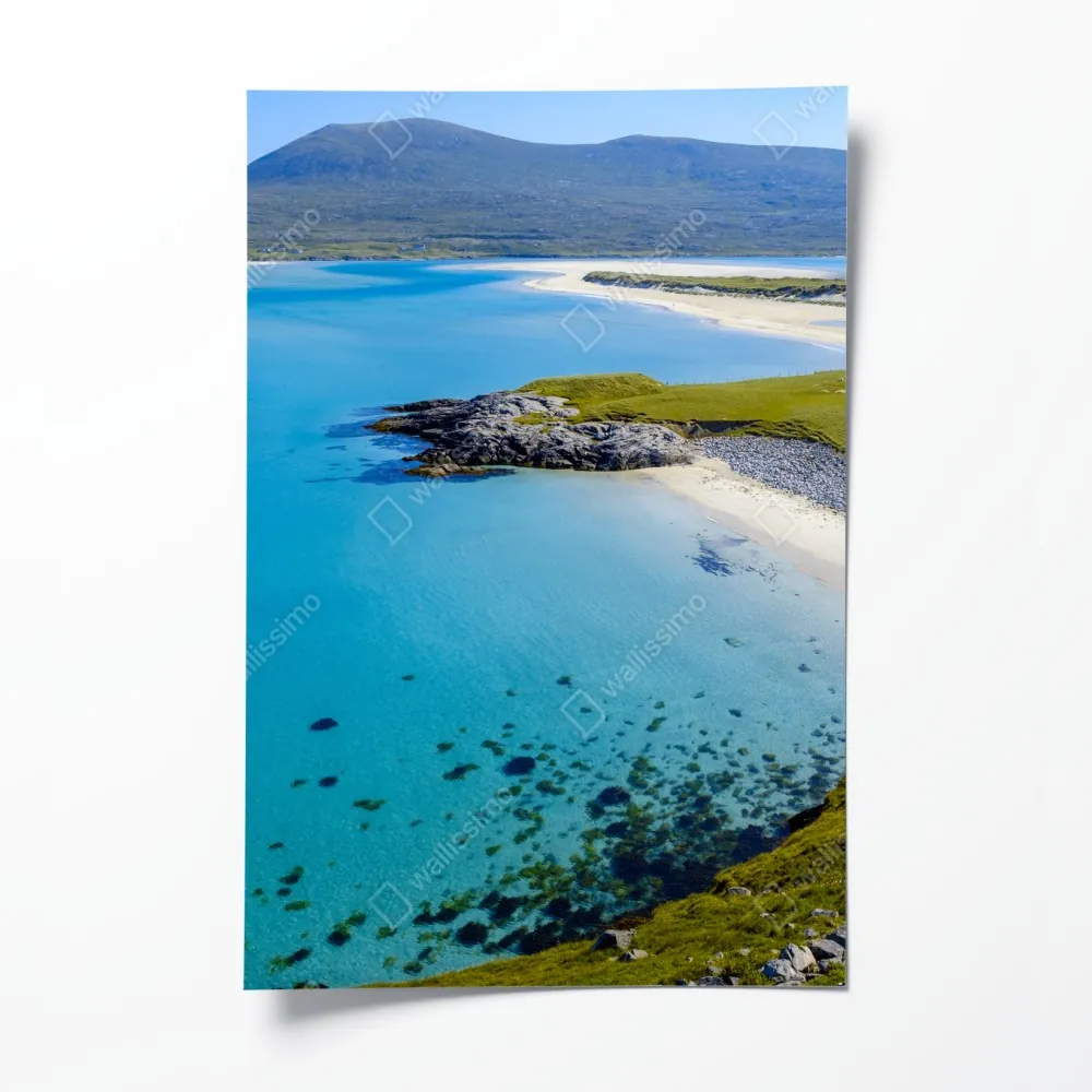 Plakat spokojna turkusowa plaża – Wallissimo® Plakat spokojna turkusowa plaża – Wallissimo®