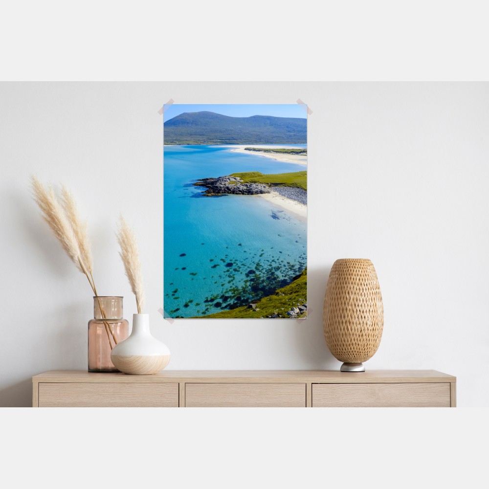 Plakat spokojna turkusowa plaża – Wallissimo® Plakat spokojna turkusowa plaża – Wallissimo®