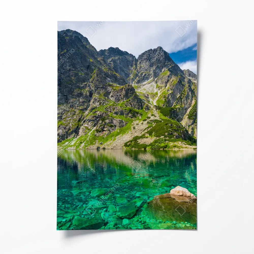 Plakat Czarny Staw górskie odbicie Tatry – Wallissimo® Plakat Czarny Staw górskie odbicie Tatry – Wallissimo®