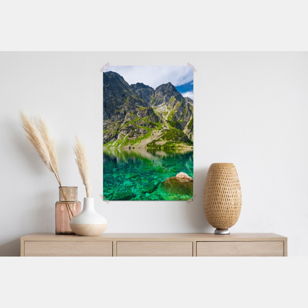 Plakat Czarny Staw górskie odbicie Tatry – Wallissimo® Plakat Czarny Staw górskie odbicie Tatry – Wallissimo®