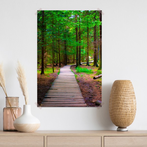 Plakat spokojna leśna kładka – Wallissimo® Plakat spokojna leśna kładka – Wallissimo®