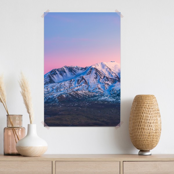 Plakat zachód słońca nad Mount St. Helens w zimie – Wallissimo® Plakat zachód słońca nad Mount St. Helens w zimie – Wallissimo®