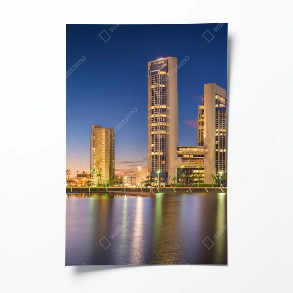 Plakat wzór akwarelowy z borówkami i jeżynami – Wallissimo®