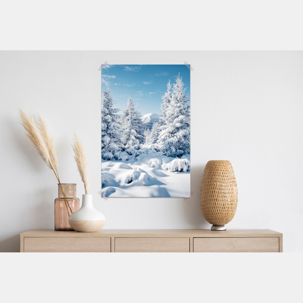 Plakat zimowy spokój w Karpatach – Wallissimo® Plakat zimowy spokój w Karpatach – Wallissimo®