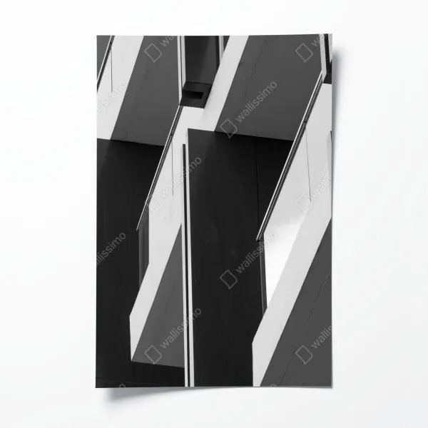 Plakat retro czerwone goździki wzór kwiatowy – Wallissimo®